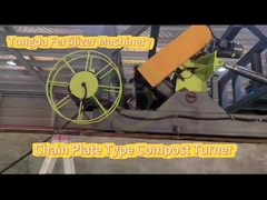 Cow Dung Manure Fermentation Equipment Chain Plate Compost Turner 500m/H