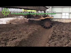 Wheel compost turner machine