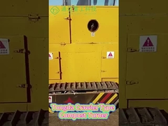 Crawler type compost turner machine