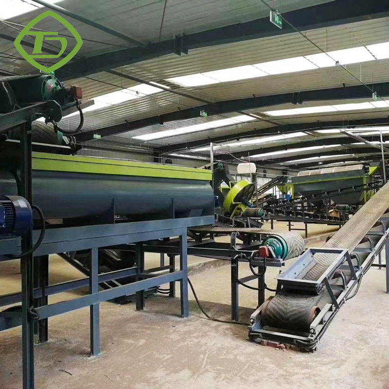 10TPH Organic Fertilizer Production Line Cow Dung Powder Machine CE Approval