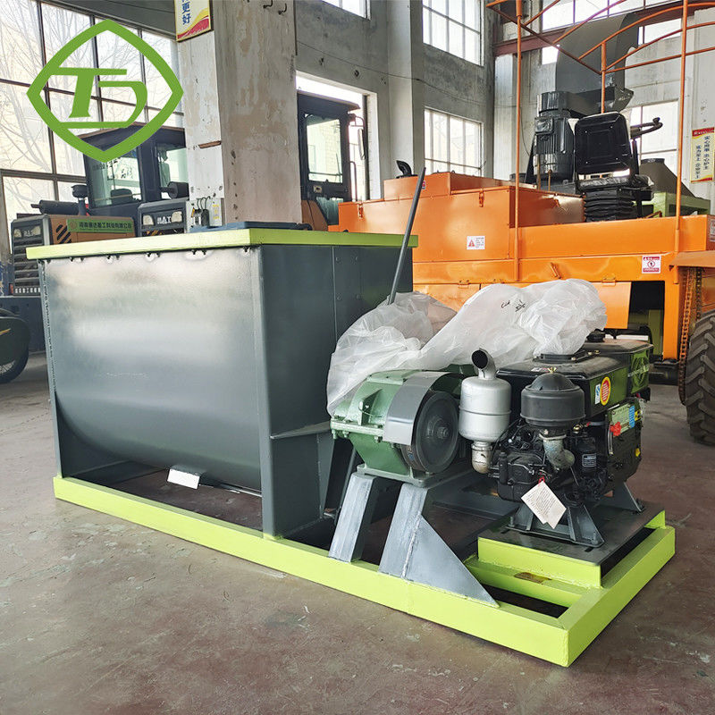 Animal Waste Horizontal Mixer Machine SUS316 Bio Organic Fertilizer Mixer Machine 3phase