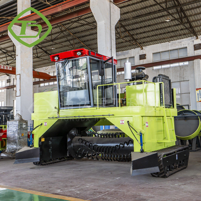 Crawler Type Manure Turner , Compost Turning Equipment 2200r/Min