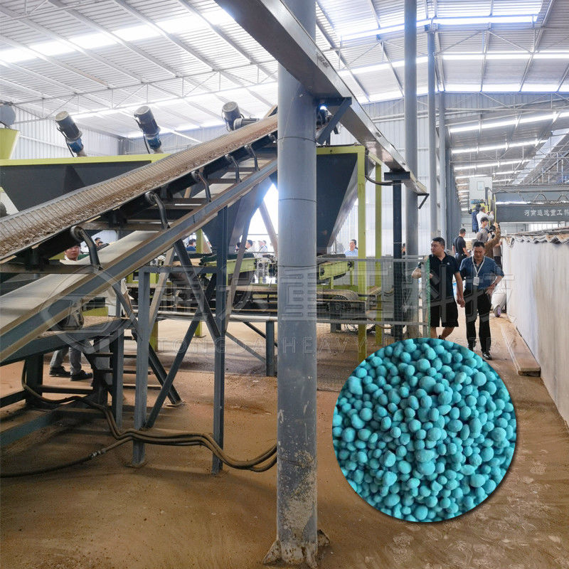 1-10t/h Fertilizer Rotary Drum Machine Cow Manure Organic Fertilizer Production Line Equipment