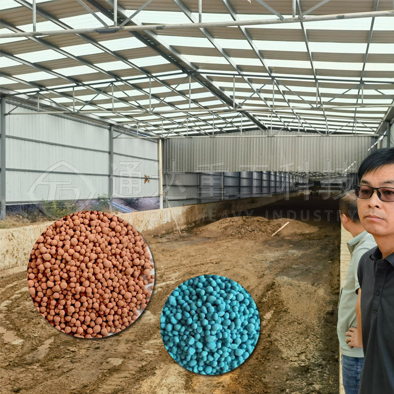 5-10t/h Chicken Manure Waste Mushroom Round Organic Fertilizer Granules Production Line