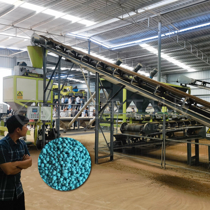 Customized Composting Machine For Chicken Manure Waste To Organic Fertilizer Production Line