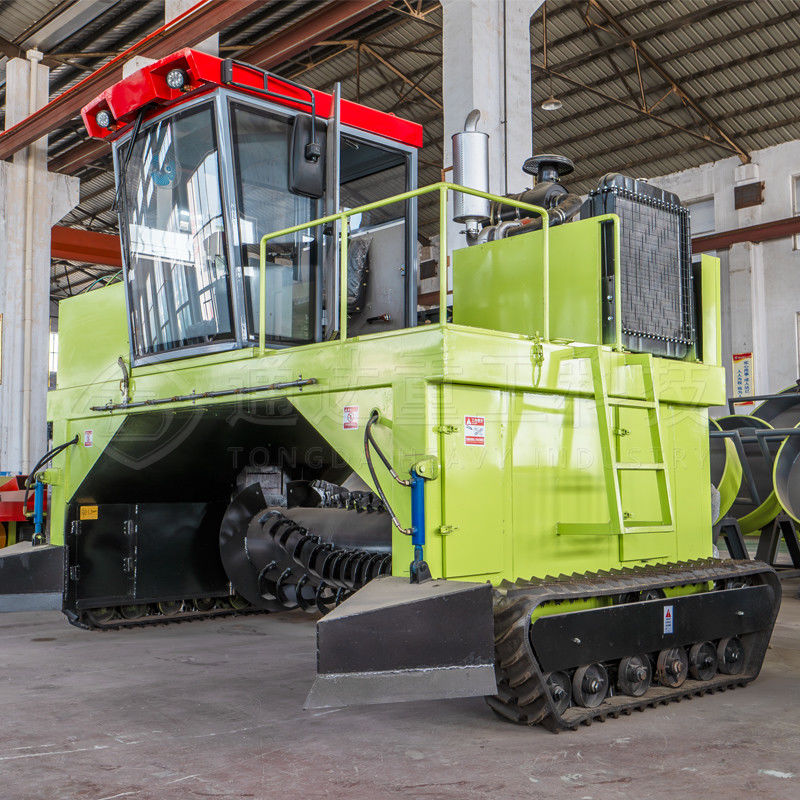 Agricultural Farming Cow Dung Crawler Type Compost Making Machine Equipment