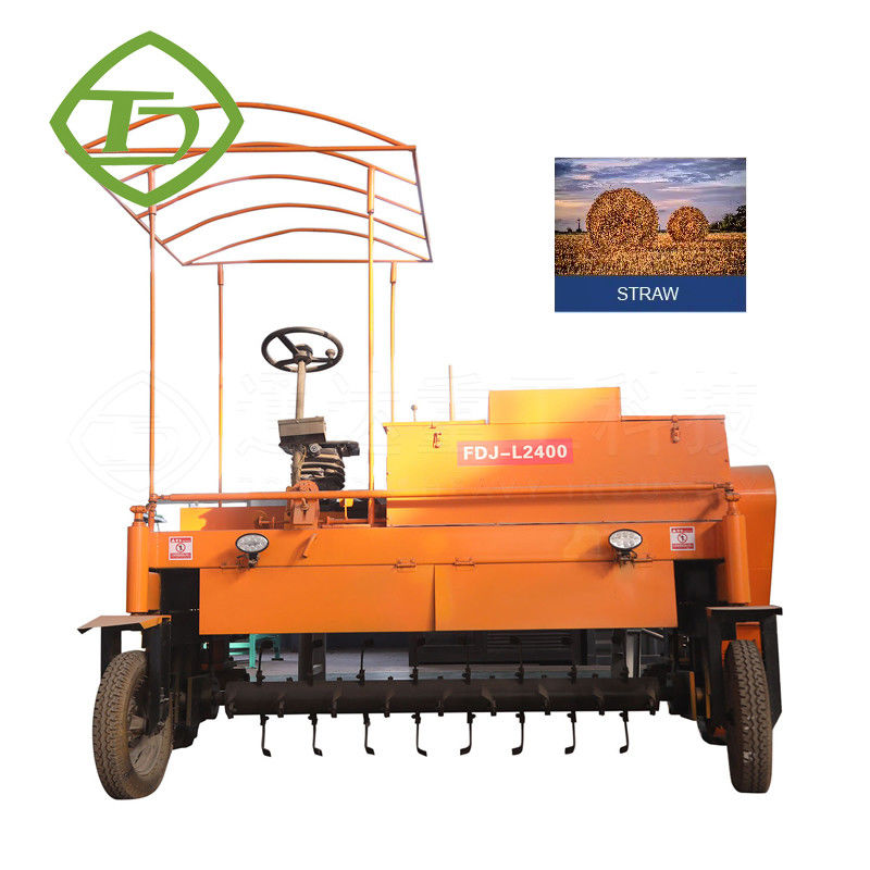 Organic Waste Recycle Compost Turner For Fertilizer Moving Type Compost Turner For Organic Waste