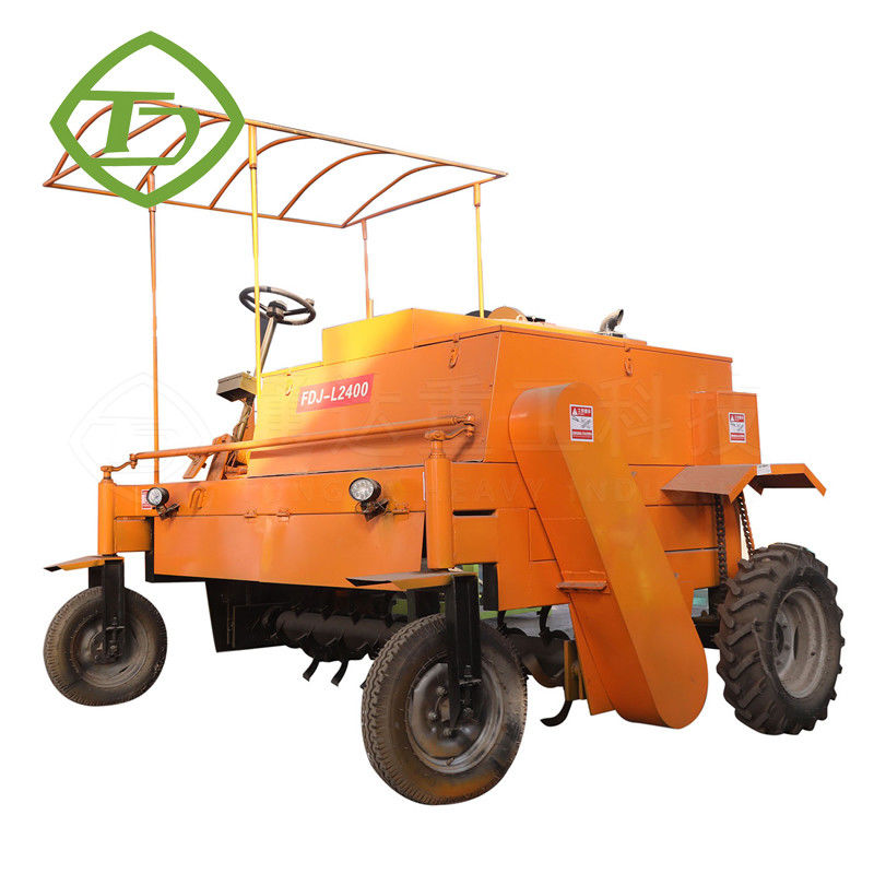 Organic Waste Recycle Compost Turner For Fertilizer Moving Type Compost Turner For Organic Waste
