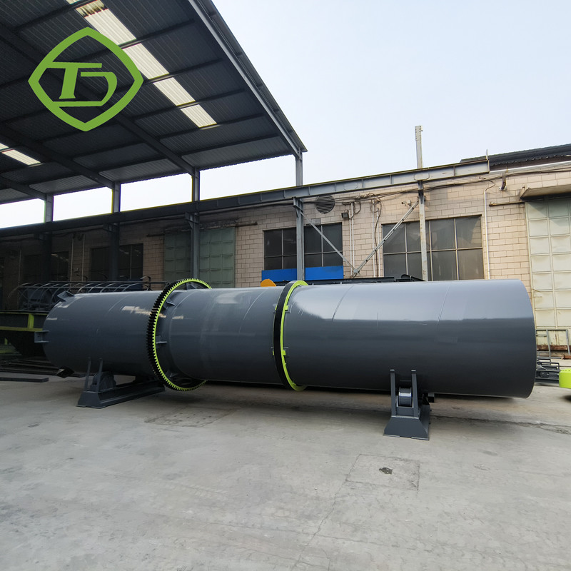 Cold Machine Powder 10000-300000 TPY Fertilizer Cooling Machine Powder Rotary Cooler 18KW